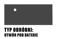 wykonanie otworu pod baterię