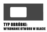 wykonanie otworu w blacie